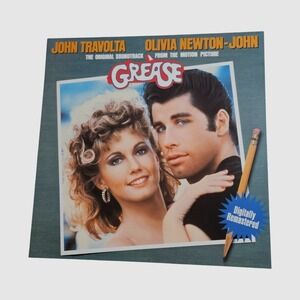 Grease Movie Soundtrack 12x12 VTG 1998 PolyGram Double Sided Promo Poster Flat
